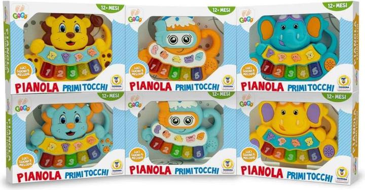 Actual product image Teorema Gogo - Pianole Animali Musicali 3 Ass - Window Box Merchandising