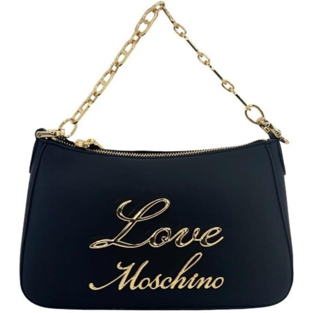 Love Moschino Nero Borsetta, Borsa A Spalla Con Catena,