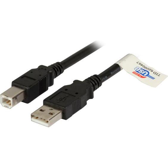 EFB Elektronik USB2.0 Anschlusskabel A-B Premium (1.80 m, USB 2.0), USB Kabel
