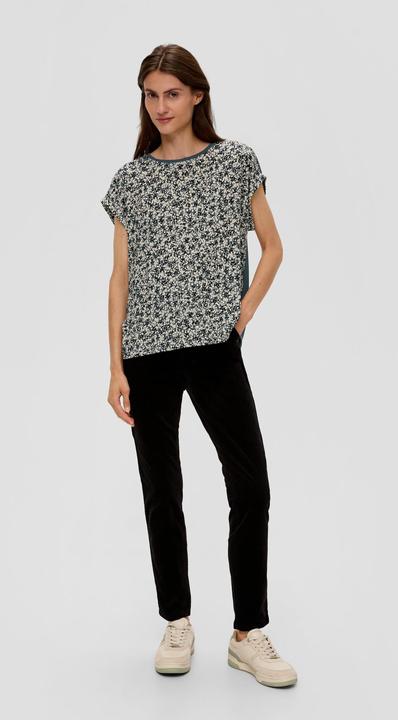 Actual product image S.Oliver T-Shirt Streifenshirt aus Materialmix (38)