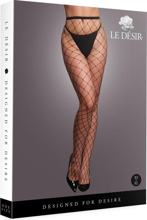 Actual product image Le Désir Panty with big fishnet structure. (4XL, One size, XL, XS)