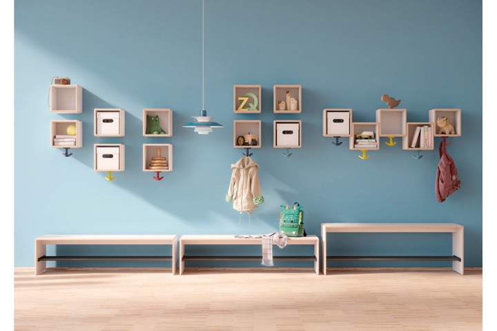 Produktbild Hewi Dreifachhaken Serie 477 matt, elastisch 55 aquablau Höhe 69 mm Ø 51 mm