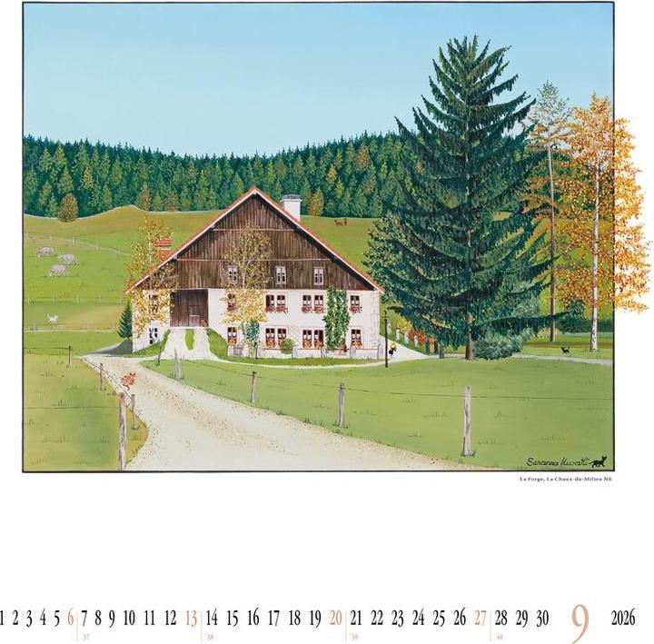 Produktbild SUSANNA Bildkalender Gemalte Bauernhäuser