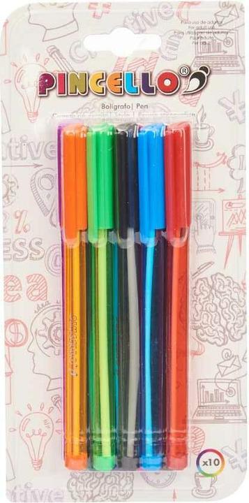 Produktbild Pincello Kugelschreiber-Set Bunt (12 Stück) (12x)