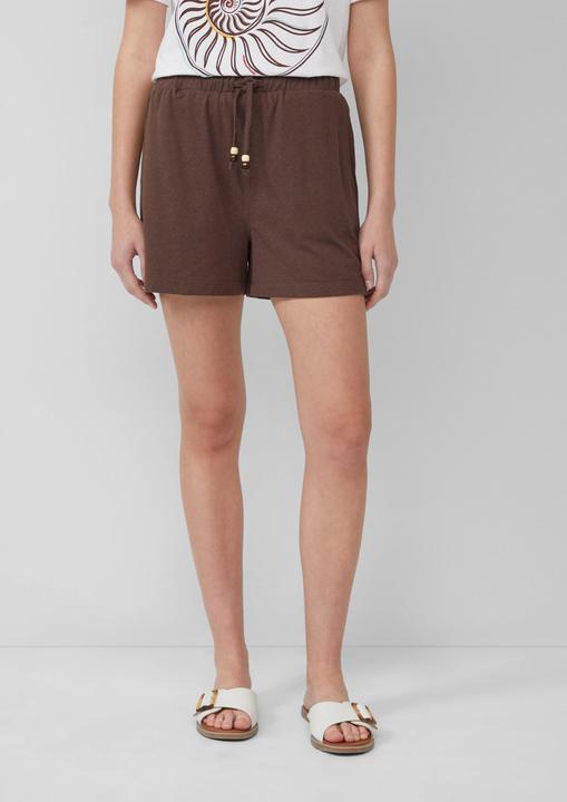 Image du produit s.Oliver Hose Jersey-Shorts mit Elastikbund und Schmuckperlen (44)