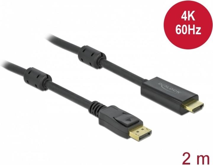 Delock DisplayPort - HDMI (2 m, HDMI, 1.4)