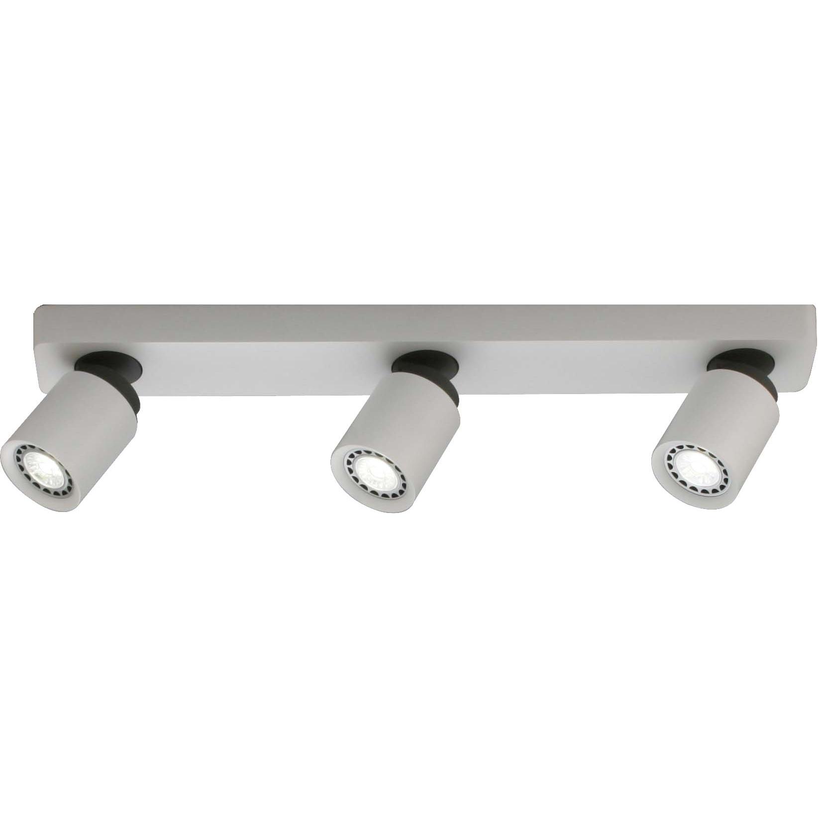 Böhmer, Wandleuchte + Deckenleuchte, 42527, Aufbaustrahler, Aluminium, Weiss, 54 x 6 x 13,5 cm (GU10)