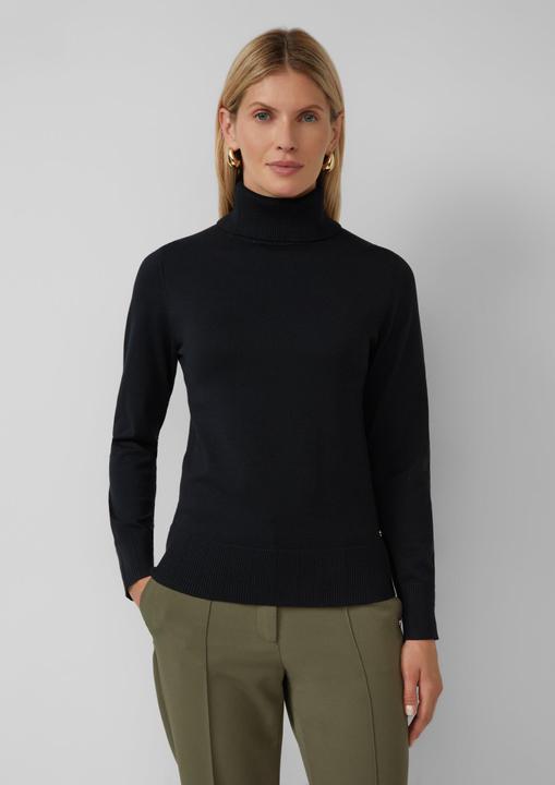 Produktbild s.Oliver Strickpullover Slim-Fit-Pullover mit Ajour-Details (40)