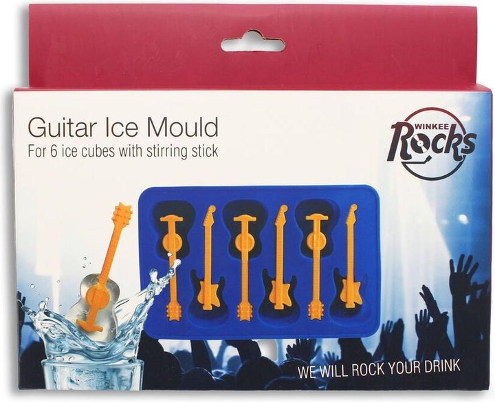 Actual product image Winkee Rockin' Guitar Ice Mold - Ice cube tray