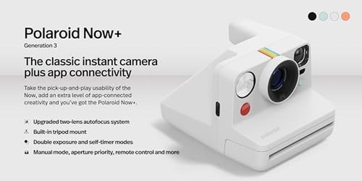 Actual product image Polaroid Now+ Gen 3.0