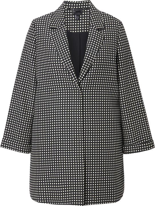 Produktbild Ulla Popken Jacquard-Jacke, A-Linie, Reverskragen, Seitenschlitze (58)