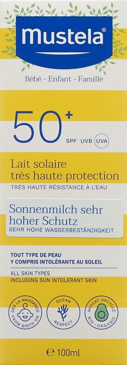 Immagine prodotto Mustela Latte solare (Latte solare, SPF 50+, 100 ml, 126 g)