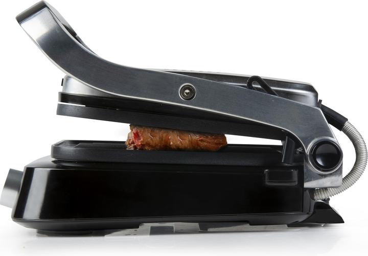Produktbild Domo Genius Elektro Kontaktgrill Antihaftbeschichtung, mit Display Edelstahl, Schwarz
