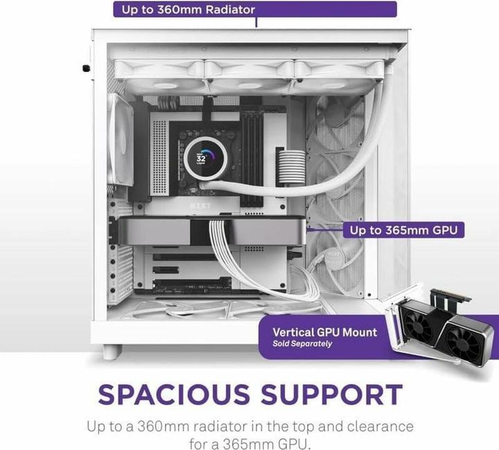 Actual product image NZXT H6 Flow (ATX, Mini-ITX, mATX)