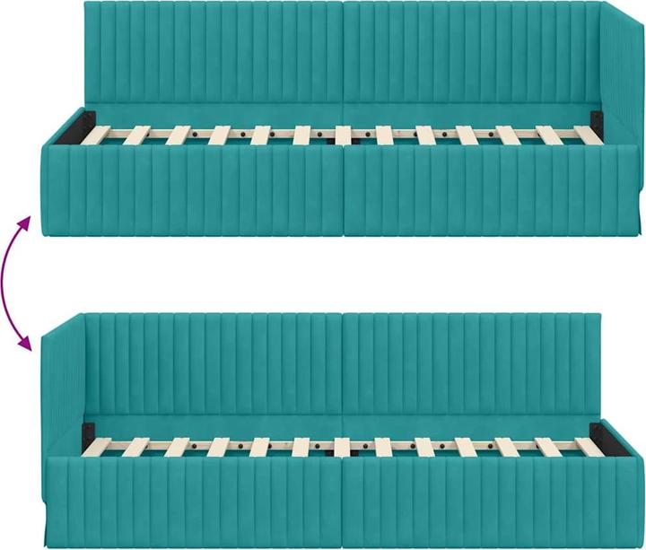 Produktbild vidaXL Samtbettgestell (80 x 200 cm)