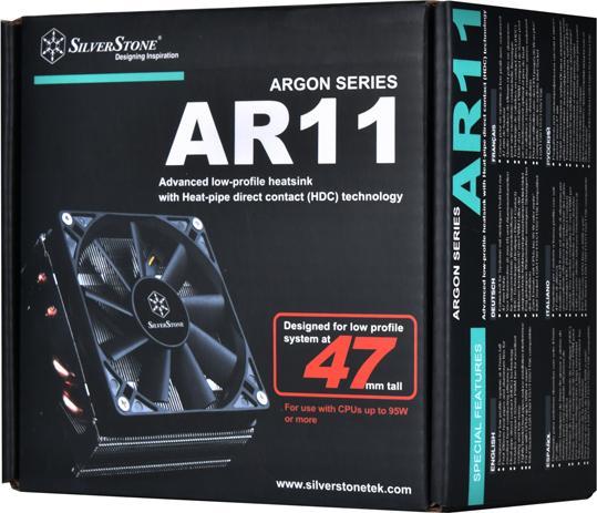 Actual product image Silverstone Argon SST-AR11 CPU Cooler (47 mm)