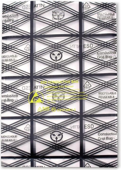 Immagine prodotto Quadrios Sacchetto ESD (L x L) 75 mm x 125 mm conduttivo Codice ESD lettera C 10 S (10 pz.)