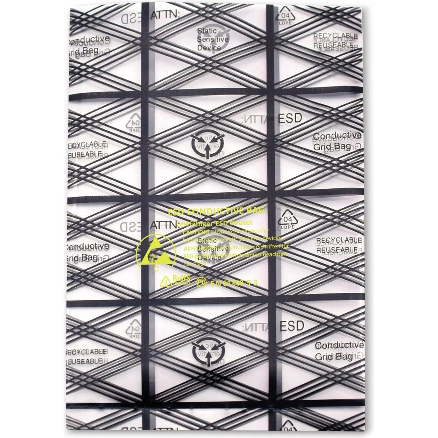 Quadrios, Verpackungsmaterial, ESD-Beutel (L x B) 75 mm x 125 mm leitfähig ESD-Kennbuchstabe C 10 S (10 Stück)