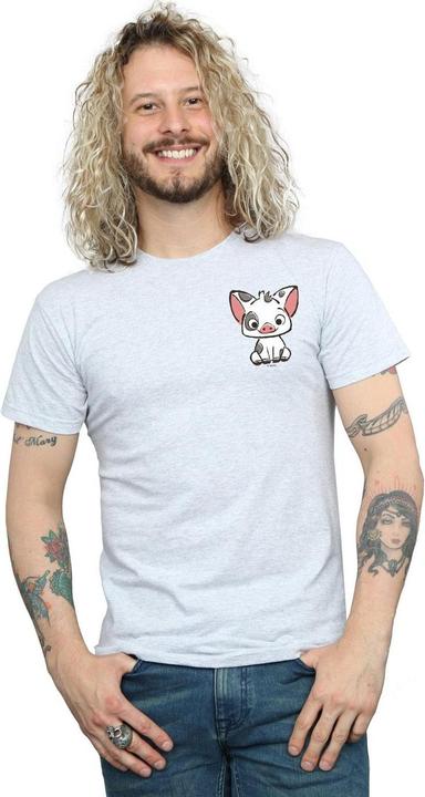Immagine prodotto Disney Moana Pua The Pig Breast Print Maglietta Uomo (XL)