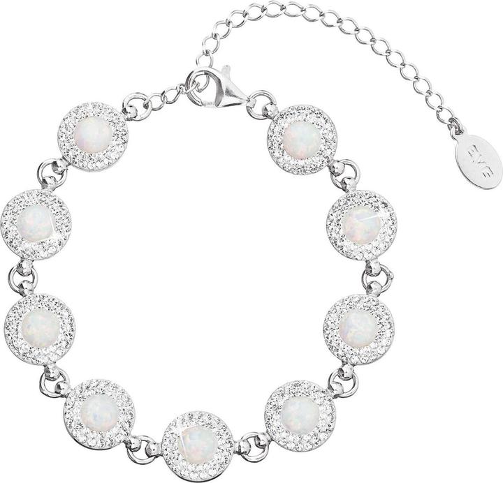 Evolution Group Charming bracelet with white opals 33105.1