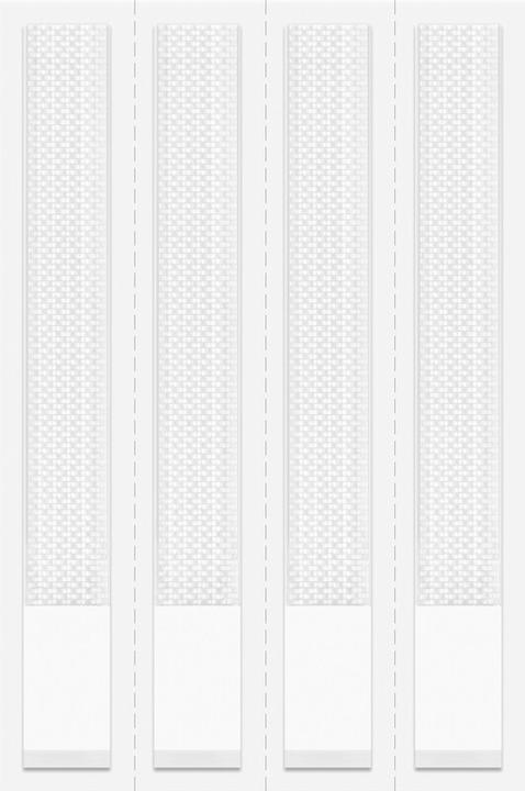 Immagine prodotto tesa Powerstrips CLICK - Klett-Klebepads - Bilder aufhängen ohne Bohren -Slim - 4 x 2 Stück (120 mm, 5 kg)