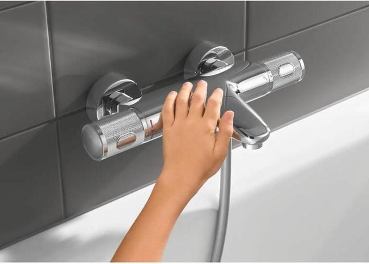 Actual product image Grohe Precision Feel Thermostat-Wannenarmatur, mit ProGrip-Griff, wassersparend, chrom