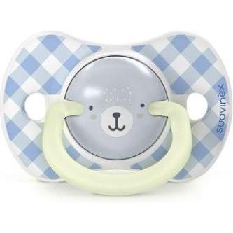 Suavinex, Ciuccio, 2xSchnuller sym. Wild&Free SXPro 0/6M blau (2 x, fino a 6 M.)