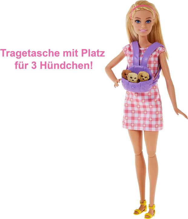 Immagine prodotto Barbie Bambola con cane e cuccioli