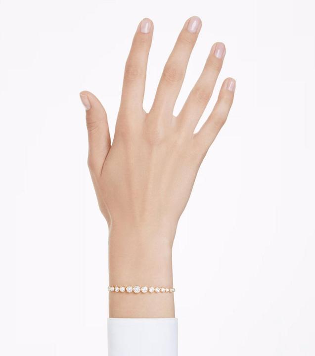 Image du produit Swarovski Imber Tennis Armband Gemischte Rundschliffe Weiss Gold (24 cm, Métal Swarovski)