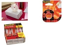 Actual product image Scotch Crystal Clear 600 adhesive film, incl. hand dispenser
