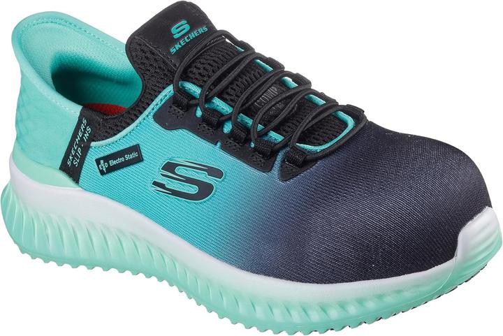 Produktbild Skechers S1 Work Slip-Ins teal Sicherheitshalbschuh (S1, 41)