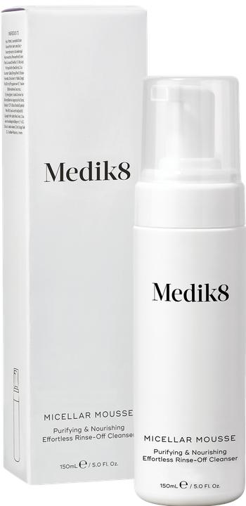 Actual product image Medik8 Micellar Mousse Face Wash Makeup Remover 150ml (Cleansing mousse, 150 ml)