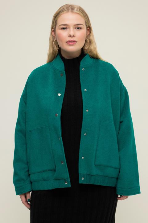 Produktbild Studio Untold Blouson, oversized, Wolloptik, Collegekragen, elastischer Saum (50, 52)
