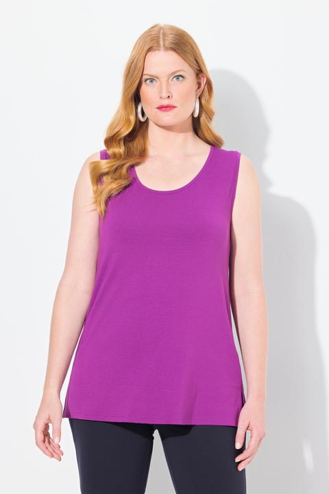 Produktbild Ulla Popken Top, Rundhals, Classic, Stretch, breite Träger, ärmellos (50, 52)