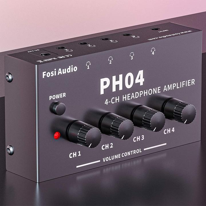 Produktbild Fosi Audio PH04, 4-Kanal Kopfhörer-Verstärker (Gain-Schalter)