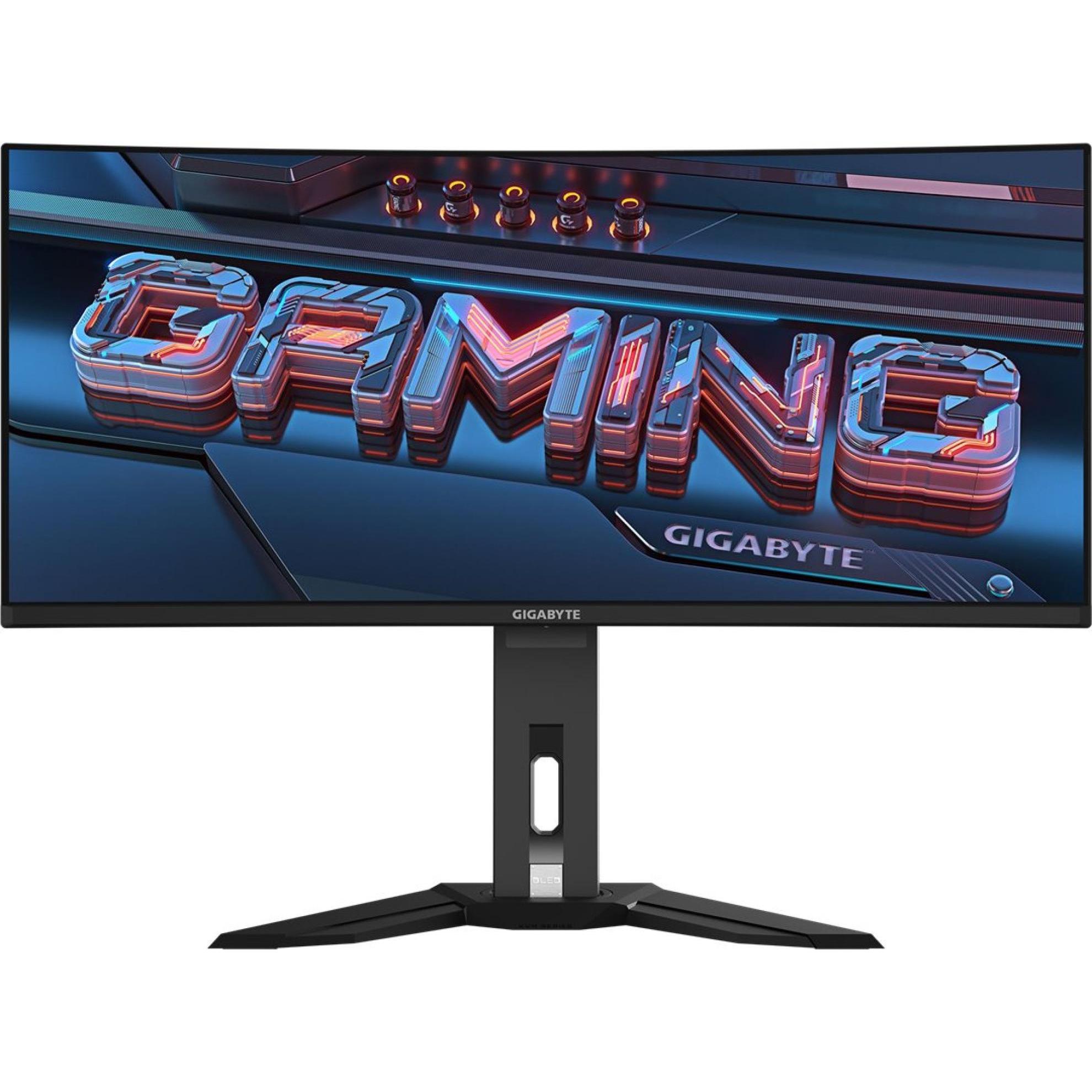 Gigabyte MO34WQC2 EK (3440 x 1440 Pixel, 34"), Monitor, Schwarz