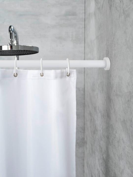 Actual product image Wenko Luz metal telescopic shower curtain rail
