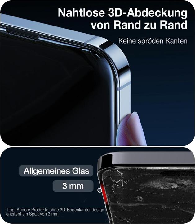 Actual product image Torras Diamond Panzerglas (1 Piece, Apple iPhone 15 Pro)