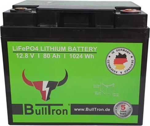 Produktbild Bulltron Batterie Polar 80 Ah LiFePO4 12,8 V Akku mit Smart BMS, Bluetooth App, aktiver Balancer und (12.80 V, 80 Ah)