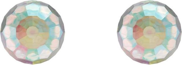 Studex Novelty ball crystal iris 4mm white 1 pair (Surgical steel 316L)