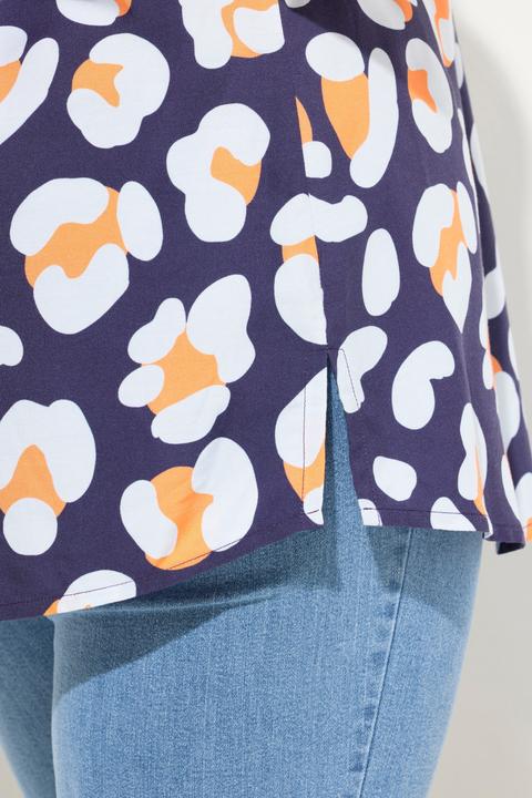Immagine prodotto Miamoda Bluse, Leo-Mustermix, Tunika-Ausschnitt, Langarm (48)