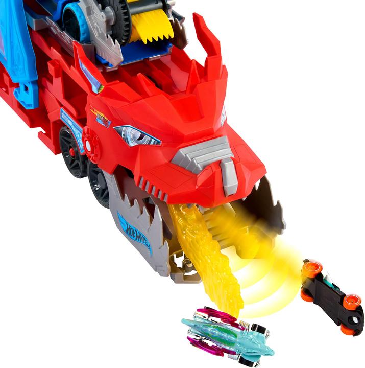 Actual product image Hot Wheels City Ultimativer 2-in-1 Drachen Transporter