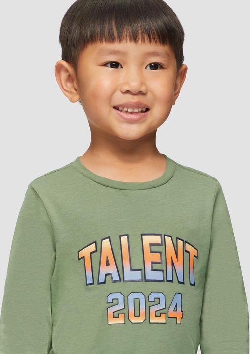 Produktbild S.Oliver T-Shirt Langarmshirt mit Schrift-Print (140)