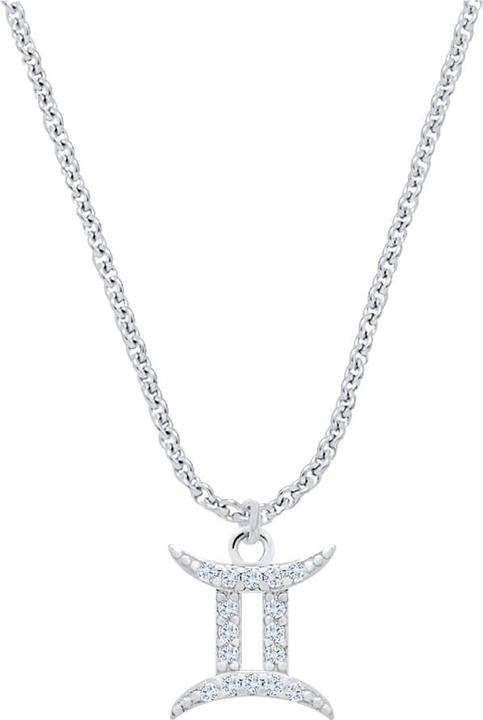Immagine prodotto Candy Collana segno zodiacale Gemelli, argento 925 (Argento 925, 42 - 45 cm)