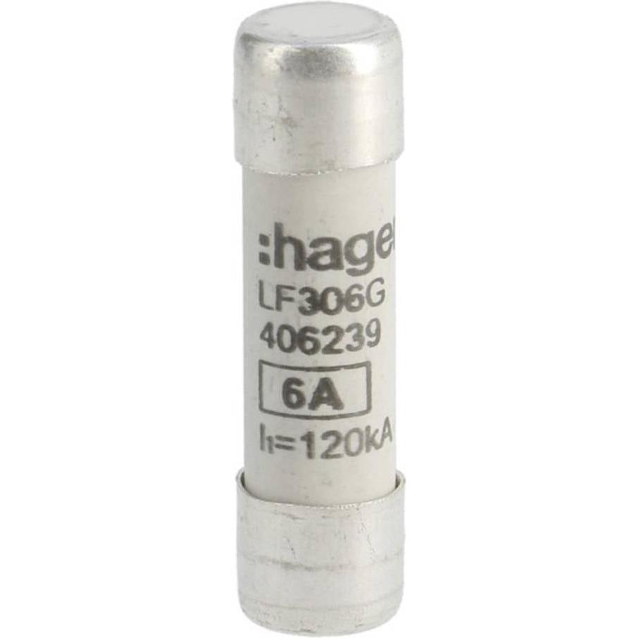 Hager , Fusibile, Hag Lf306g Fusibile 10X38 Gg 6A (6 A)