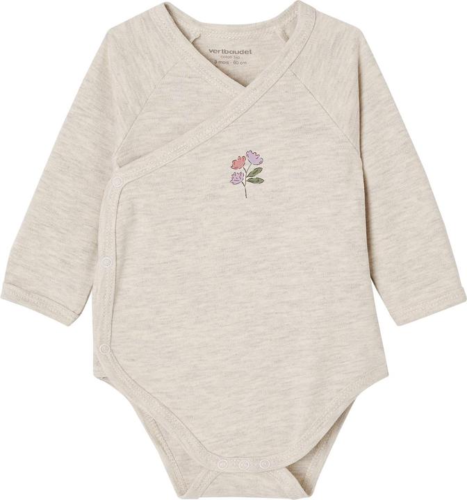 Immagine prodotto Vertbaudet Bio-Kollektion: 3er-Pack Baby Langarmbodys, Blumen (56)