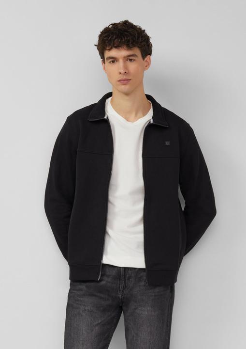 Produktbild s.Oliver Sweatshirt Jacke Sweatshirt-Jacke mit Stehkragen und Eingrifftaschen (S)