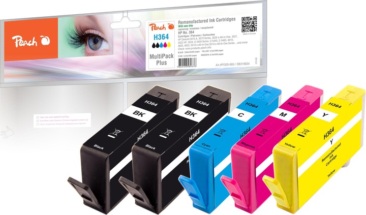 Image du produit Peach 364 MultiPack Plus (M, CF, C, Y)