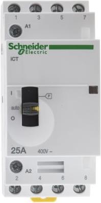 Produktbild Schneider Electric Acti9 iCT Contactor 25A 4NO 220/240Vac (Heizungsaktor)