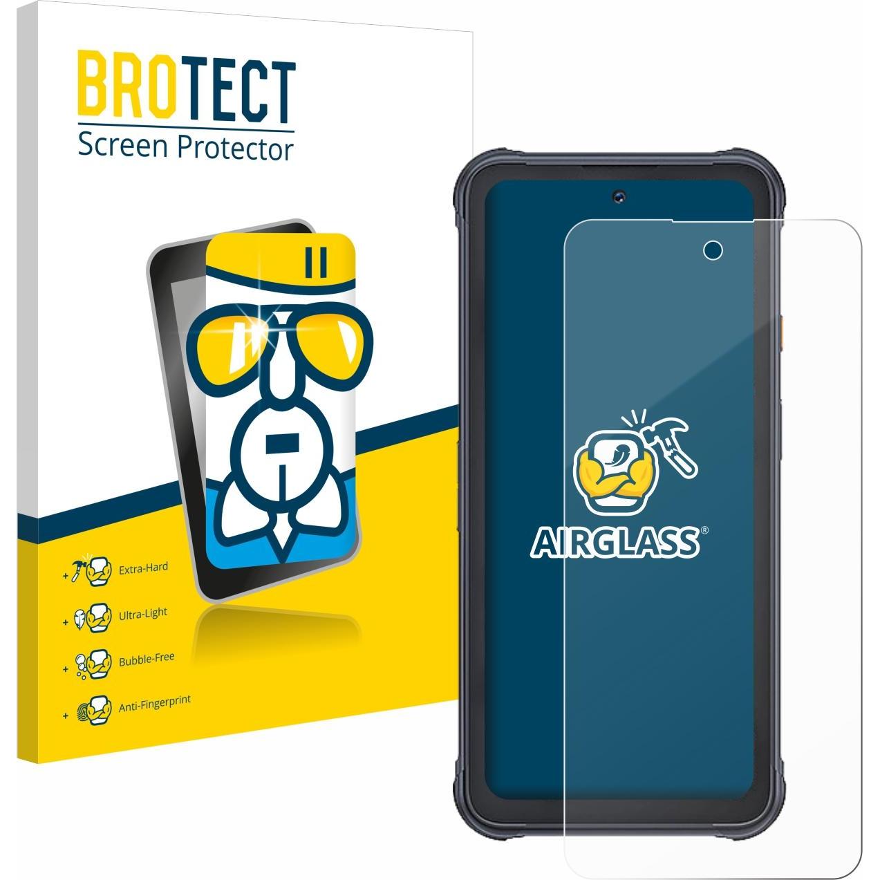 BROTECT AirGlass Panzerglasfolie (1 Stück, Cubot KingKong 8), Smartphone Schutzfolie, Transparent